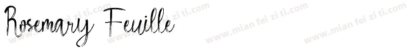 Rosemary Feuille字体转换